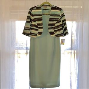 Sleeveless Dress with Short Jacket